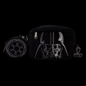 Star Wars - Darth Vader Canvas Sling Crossbody Bag With Coin Bag (Loungefly Crossbody)