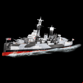 World War 2 - HMS Belfast 1515 Pieces (Construction Set)