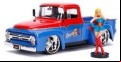 DC Bombshells - Supergirl 1956 Ford F100 1:24 Scale Hollywood Rides Diecast Vehicle (Model Car)